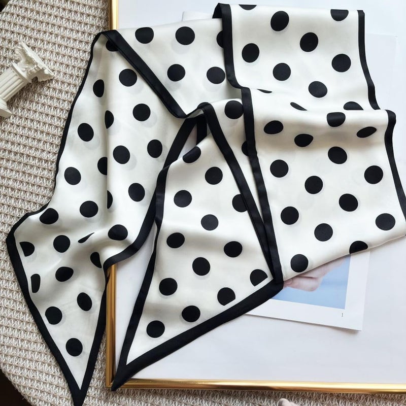 FONYVE Silk Head Scarf for Hair Fashion Headwrap for Women Lightweight Neck Tie - Image 4